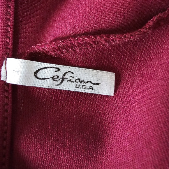 ๐Cefina Bodycon Dress in burgundy-maroon - Picture 8 of 8